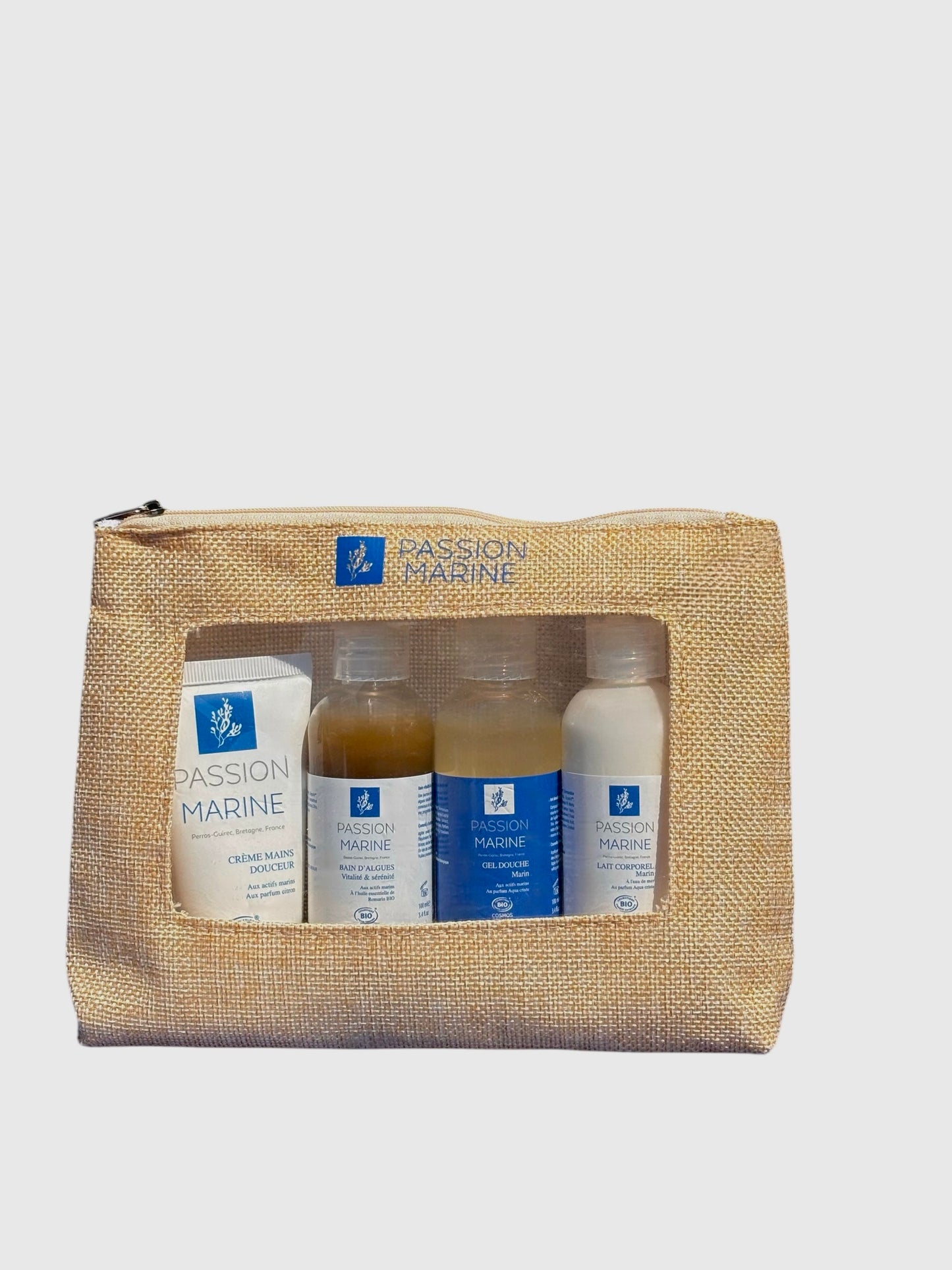 Coffret Soin Marin Mains : Lait Corps, Bain d'algues, Gel douche et crème mains