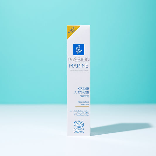 Crème anti-âge suprême aux extraits d'algues et à l'eau de rose bio (nouvelle formule)